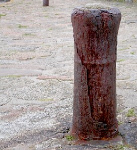 Cannon Used as a Bollard